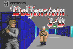 Wolfenstein 3D title screen for GameBoy Advance